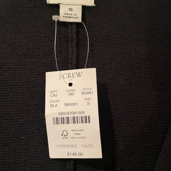 J Crew Factory Two Button Sweater Blazer - Picture 7 of 8